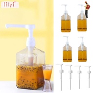 LILY Syrup Drip Dispenser, 5/8/10CC 1600ml Coffee Syrup Press Bottle, Durable with Scale Large Capac