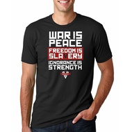 Ingsoc Slogan George Orwell 1984 Big Brother Socialism War Is Peace T-Shirt  Neck Men'S  Print Street Wear Tops Tees
