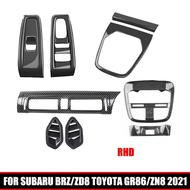 【Must-Have Style】 Rhd For Subaru Brz/zd8 Toyota Gr86/zn8 2021 Carbon Fiber Decoration Window Lift Sw