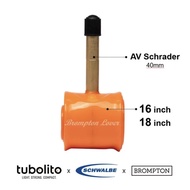 TUBOLITO TUBO 16 INCH 34G ORIGINAL DAHON PIKES BROMPTON FOLDING BIKE INNER TYRE