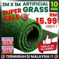 [READY STOCK]【2M X 1M】10MM Artificial Grass Premium Quality Grass Carpet UV Rumput Tiruan Home Decor Indoor Outdoor
