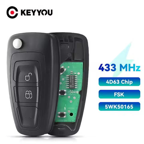 KEYYOU For Ford Ranger 2011 2012 2013 2014 2015 Remote Car Key Fob 433mhz Fsk ID60-83Bit 4D63 5WK501