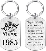 41st Birthday Gifts for Men 1984, Happy 41st Birthday Keychain, 41 Year Old Birthday Gifts for Women