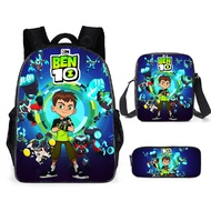 TOP☆Ben 10 Backpack set for Kids Boys Girls School Bag Cartoon Sling bag Shoulder bag Pencil case for Student Birthday Gift for Children