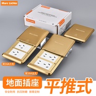 16A with Switch 3 Three-Hole Ground Socket Slide Cover Ground Socket Ground Socket 16A10A Five-Hole 