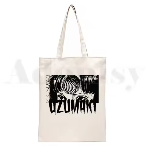 Manga Junji Ito Shintaro Kago Weeaboo Otaku Tote Bag Unisex Canvas Bags Shopping Bags Printed Casual