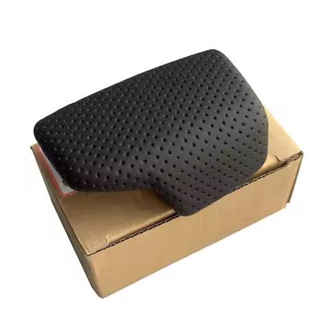 black perforated leather gear selector lever handle shift knob Suitable for Audi A4 B9 A5 Q7 4M1 713