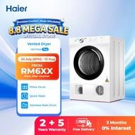 [FREE SHIPPING / READY STOCK] Haier 7KG Dryer Reversible Vented Knob Control Sensor Dry HDV70A1