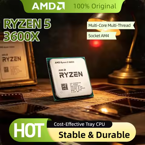 AMD Ryzen 5 3600X R5 3600X 3.8GHz 4.4GHz 6 Core 12 Thread Processor CPU 7NM 95W L3 32M 100 000000022