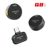 Q8 Wireless Round Magnetic Lavalier Microphone Noise Cancelling Microphone