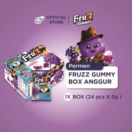 [Mystery Gummy] Fruzz Gummy Permen Kenyal Rasa Anggur - [1 Box Isi 24pcs]