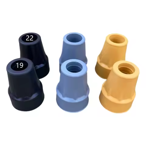 Nonslip Walking Trekking Poles Tip Cover Rubber Crutch Cane Bottom Pad Walking Hiking Ferrule Foot C