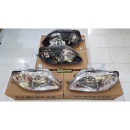 DEPO HEADLAMP HONDA CIVIC EK EK9 EK99 LAMPU BESAR SO3 SO4 HEAD LAMP SMOKE KRISTAL #MOMOKVTEC