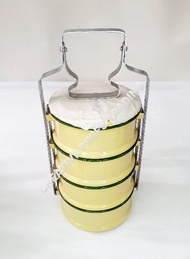 TRADITIONAL ENAMEL HIGH QUALITY TIFFIN CARRIER 12X4 MANGKOK TINGKAT 12X4