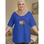 2Y566 [AIYOU] XL-5XL T shirt Women Plus Size Tshirt Woman Korean Style Baju Perempuan Clothes Plus S
