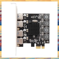 (GRSU) 4 Port USB 3.0 PCI Express Card USB 3.0 PCI-E Expansion Card PCIE to USB 3.0 Adapter Card for