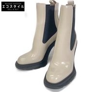 Alexander McQueen [近全新] 2021 678530 漆皮高跟側鬆緊帶靴 36 1/2 號 [二手]