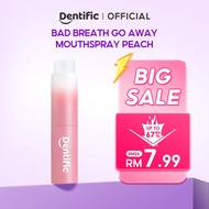 Dentific Bad Breath Go Away Mouthspray Peach - Mouth Spray Mulut Fresh untuk Menghilangkan Bau Mulut