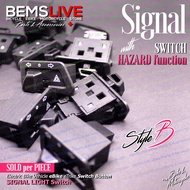 Signal Light Switch for Models of eBike Electric Scooter Motorcycle with Hazard Function - Style C M