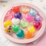 bag Love Bead Stress Balls TPR Stress Relief Squeeze Toy Kneading Prop Mini Squishy Toys For Kids Heart Shaped Bead Stress Balls reny