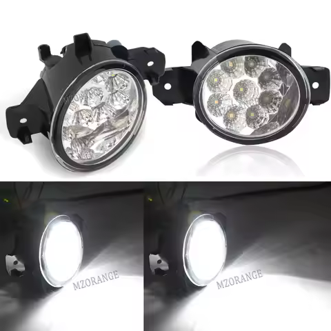 2x Fog Lights Headlight For Nissan Primera Estate WP12 Hatchback P12 Saloon 2002-2015 Fog Light LED 