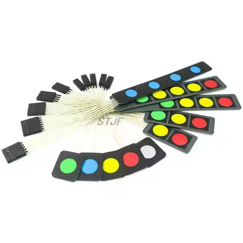 1 2 3 4 5 Key Button Membrane Switch Matrix Array Keyboard Keypad Control Panel Pad DIY Kit For Ardu