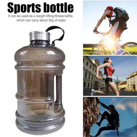 2200ml Large Capacity Water Bottle Training Sports Workout Drink Bottle Shaker Bottle with Handle Ou