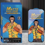 Matte Shiny Edge Big Curve Edge Screen Protector Full Glass For iP 14 14 Pro 14 Plus 14 Max 14 Pro M