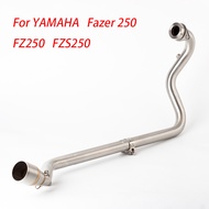 Fit For Yamaha FZ250 FZS250 FZS FZ Fazer 250 Motorcycle Exhaust header link pipe  Modified Muffler 5