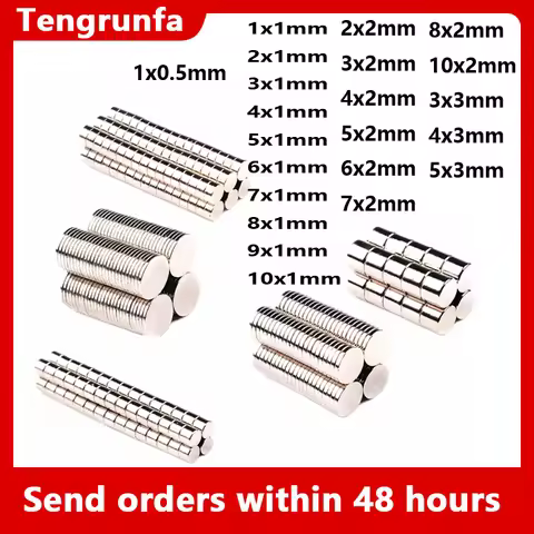 1x5 1x5 2x1 2x2 3x3 4x3 5x3 6x2 7x2 8x2 9x1 10x2 mm Strong Round Magnets for Fridge Office Use Refri