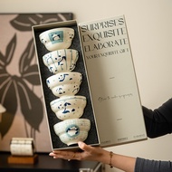 Panda ceramic bowl, household bowl, personal creative bowl, lovely rice bowl, eating bowl, especiall