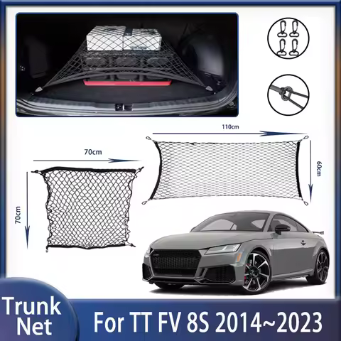 Wear-resistant Car Trunk Net For Audi TT FV 8S MK3 2014~2023 2016 2020 2022 Convenient Storage Lugga