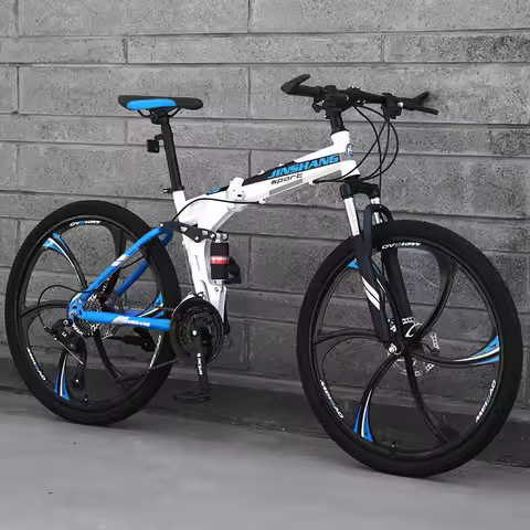 Carbon Steel Frame 26-inch 26'' Foldable Folding Frame Mountain Bike 24 26 27.5 29 Inch 21speed Cros