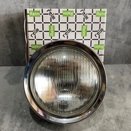 Reflektor Lampu Depan Vespa Sprint Bagol Bulat + Fiting + Ring Lampu Merk Relm