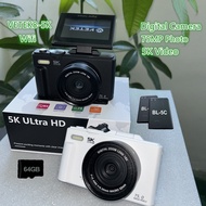 VETEK8-5K Camera 75MP Digital Camera 3.0Flip Screen 18X Digital Zoom Portable camera