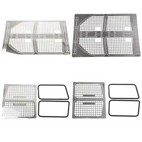 Simulated Stainless Steel Folding Protective Net for 1/10 FMS FCX10 LC80 Accessories