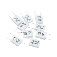 10pcs 5W Non-Inductive Cement Resistor 0.01 0.02 0.05 0.1 0.2 0.22 0.33 0.5R Low Resistance Value 10