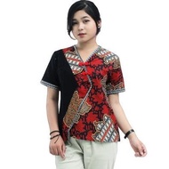 TERLARIS Blouse Batik kombinasi