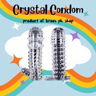 Makisig Penis Extension Delay Crystal Climax Silicone Condom Male Condom with Bolitas Condom with Spike Condom Men for Sex