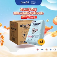 [Bundle of 3] Aiwibi Baby Comfy Dry Diapers Tape & Pants