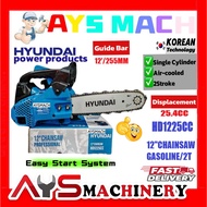 Hyundai HD1225CC 12"/255mm Gasoline Chainsaw 25.4cc engine 2 stroke - Easy Start Recoil