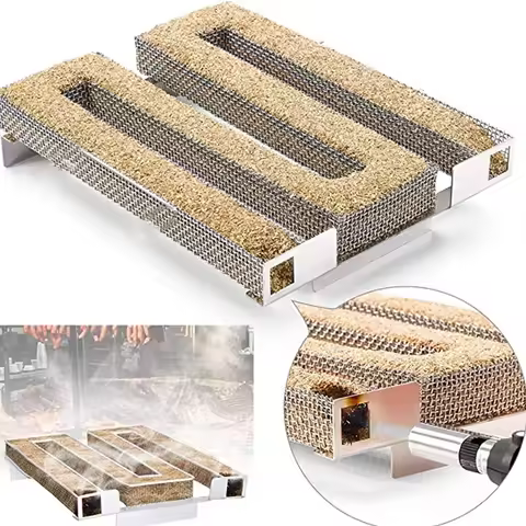 Cold Smoke Generator BBQ Accessories Steel Barbecue Grill Cooking Tool Smoker Salmon Bacon Fish Mini
