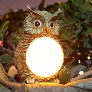 Solar Owl Light Waterproof Garden Yard Decorative