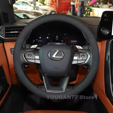 Leather Car Steering Wheel Cover For Lexus LX570 LX470 LX600 LX700h 2025 2012-2024 Non-slip Auto int