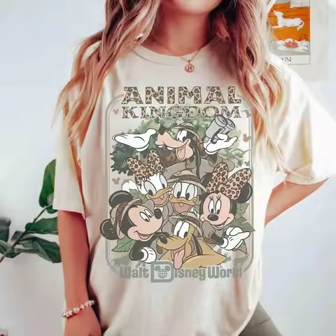 Disney Mickey and Friends Animal Kingdom Adventure Mode T-shirt "Let's Go Wild Together" Tshirt Disn