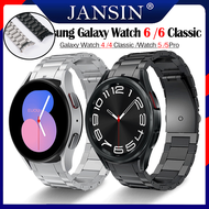 สาย สำหรับ Samsung Galaxy Watch 6 6 Classic 47mm 43mm 40mm 44mm สายรัดสแตนเลสของ สายโลหะ พร้อมฟิล์มกันรอยหน้าจอ Galaxy Watch 5 5 Pro 45mm สายนาฬิกา สายนาฬิกาสำรอง