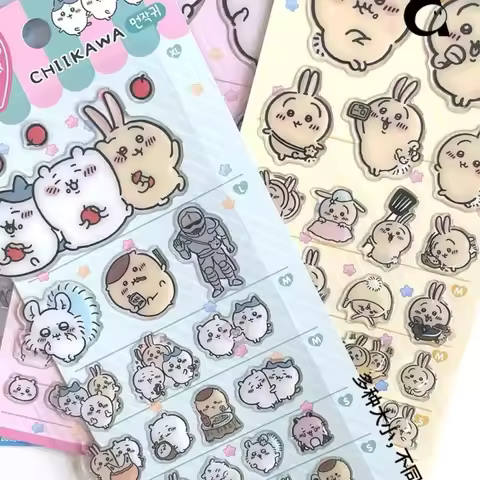 New Hot Chiikawa Cute Cartoon Stickers -3D 3D 3D Stickers, Perfect for DIY Decorations and Birthday 