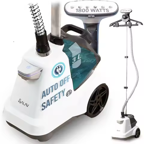 SALAV® Heavy Duty Smart Auto Shut-off Commercial Full-Size Garment Steamer,Foot Pedal Control, XL 3L