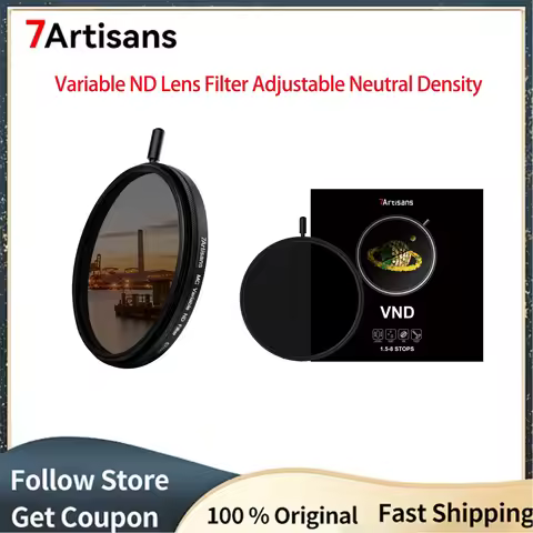 7artisans Variable ND Filter ND2-ND256 (1.5-8 Stops) Adjustable Neutral Density Lens Filter For 62mm