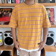 Kaos Garis Vintage | Yellow Line T-Shirt SPAO Over Sized